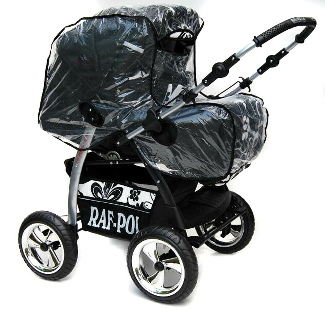 Babylux Regenverdeck Regenschutz Für Kinderwagen Mit Verstellbarem Haltegrif  Z2